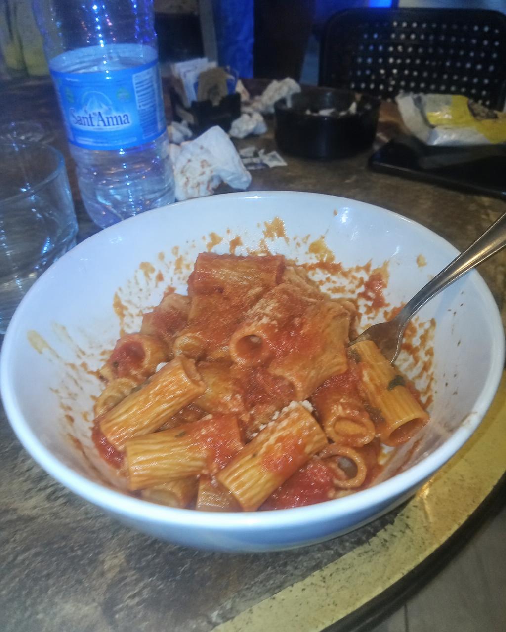 Rigatoni ragù, original photo